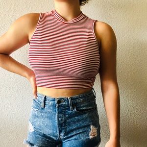 Red And White Striped Shirt